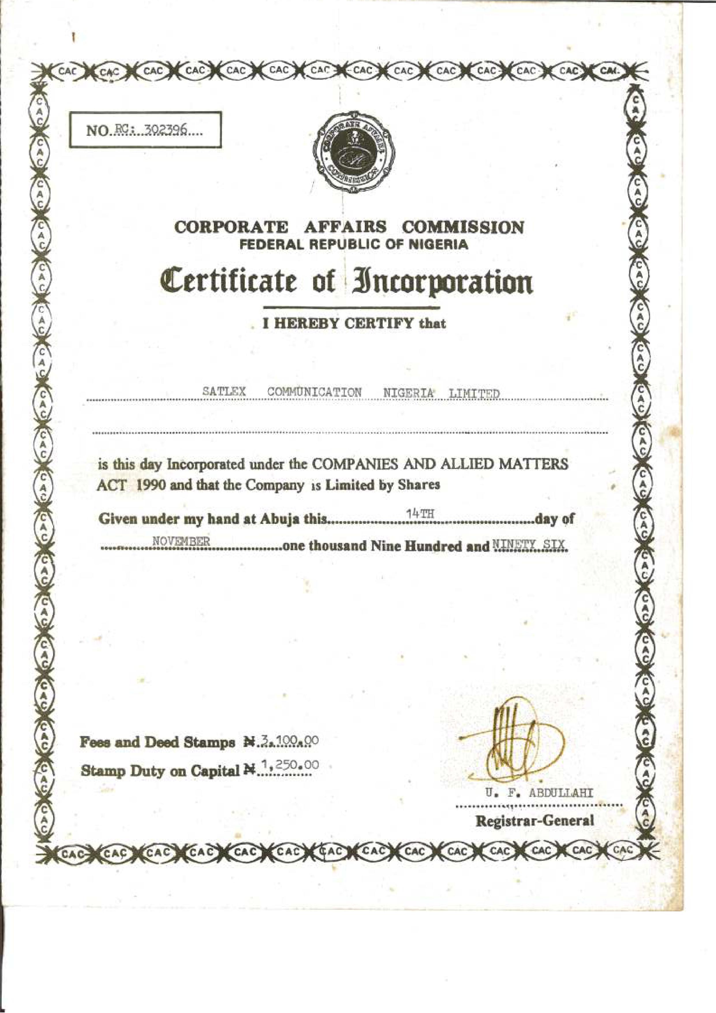we are certified!