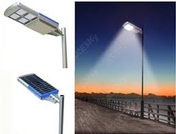 15 Watts to 120 Watts All-In-One Solar-Powered Street/Security Lighting Systems